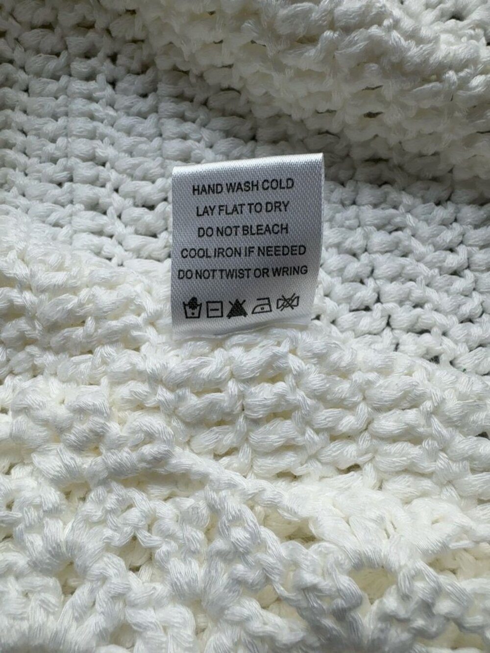 More To Come White Crochet Drawstring Waist Lace Hem Mini Skirt Size S - Picture 6 of 7